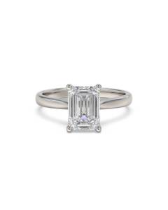 2.01ct VVS2/D Emerald Cut Labgrown Diamond Solitaire Ring
