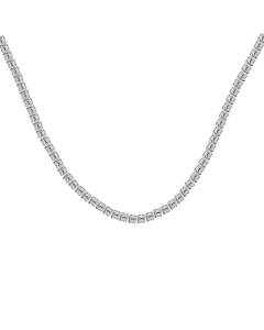 6.30ct VS/F-G Round Natural Diamond Tennis Necklace