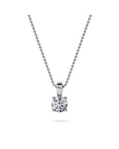 1.00ct SI2/F Round Cut Natural Diamond Solitaire Pendant