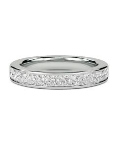 2.00ct VS/E-F Princess Cut Labgrown Diamond Half Eternity Ring