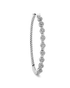 1.80ct VS/F-G Elegant Encrusted Natural Diamond Set Bangle