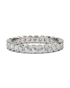 1.03ct VS/E-F Round Natural Diamond Full Eternity Ring
