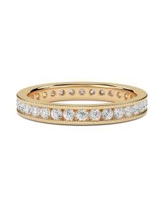 0.53ct VS/E-F Round Natural Diamond Full Eternity Ring