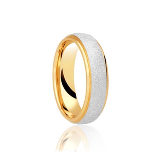 5mm Two Tone Wedding Ring