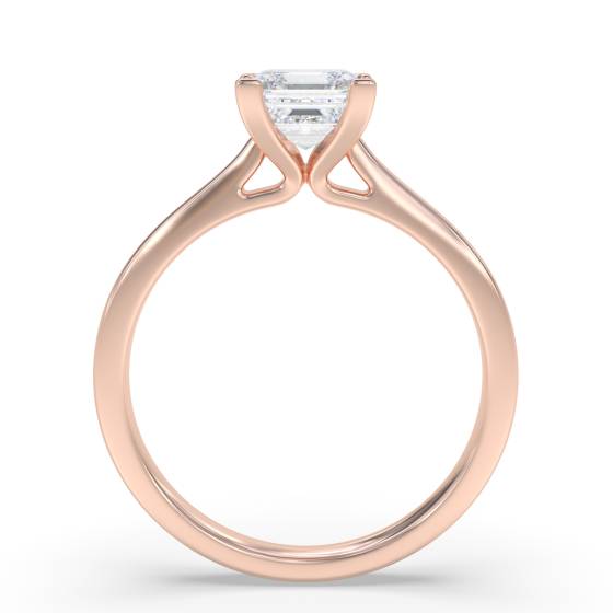 Asscher Diamond Engagement Ring
