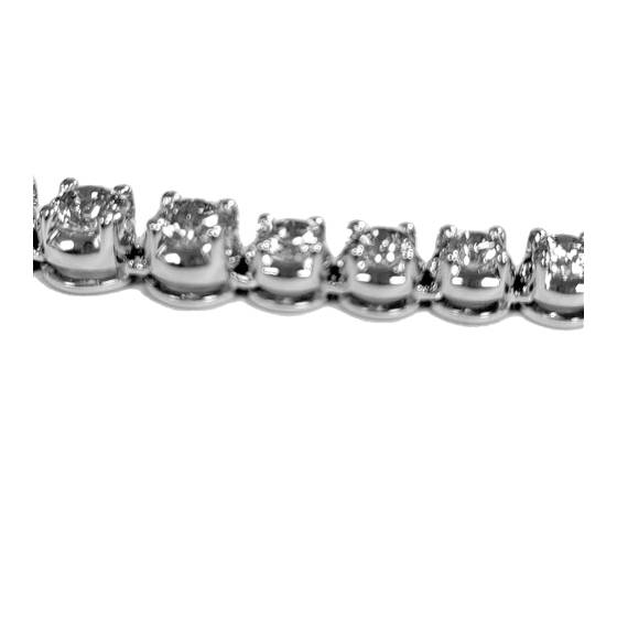 15.85ct VS/H-I Round Natural Diamond Single Row Tennis Necklace