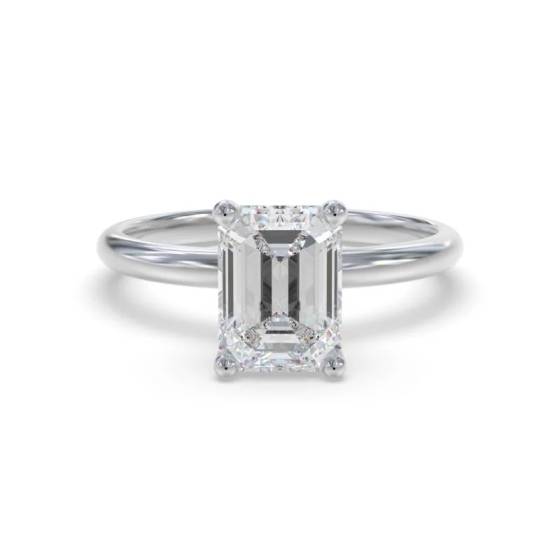 1.00ct VS1/G Emerald Cut Labgrown Solitaire Ring