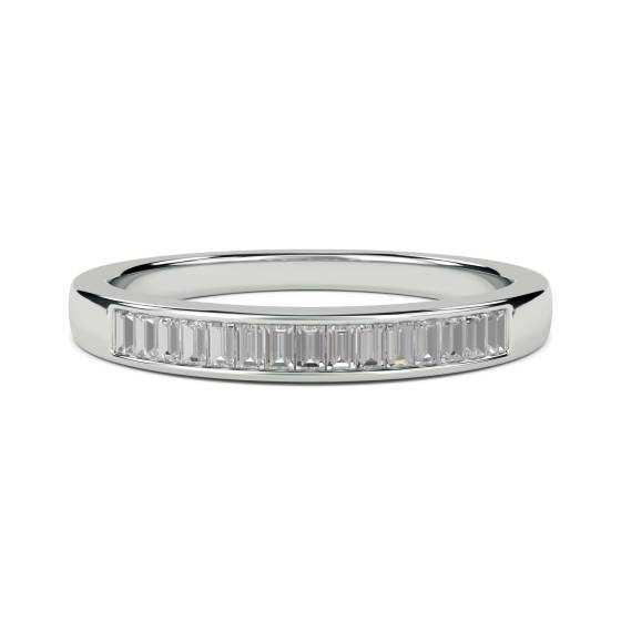 0.25ct VS/E-F 3mm Elegant Baguette Natural Diamond Eternity Ring