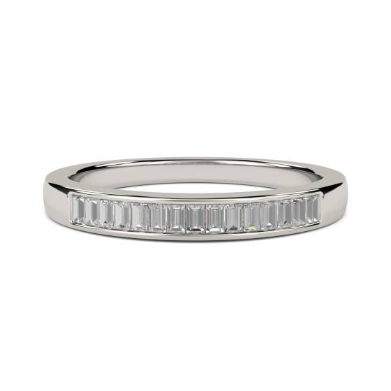 0.25ct VS/E-F 3mm Elegant Baguette Natural Diamond Eternity Ring