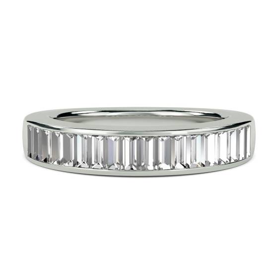 1.00ct VS/E-F Elegant Baguette Natural Diamond Eternity Ring