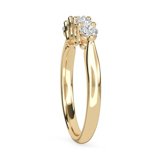 0.75ct SI2/G Round Natural Diamond 5 Stone Ring
