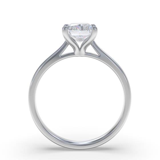 0.93ct VVS1/H Elegant Radiant Natural Diamond Engagement Ring