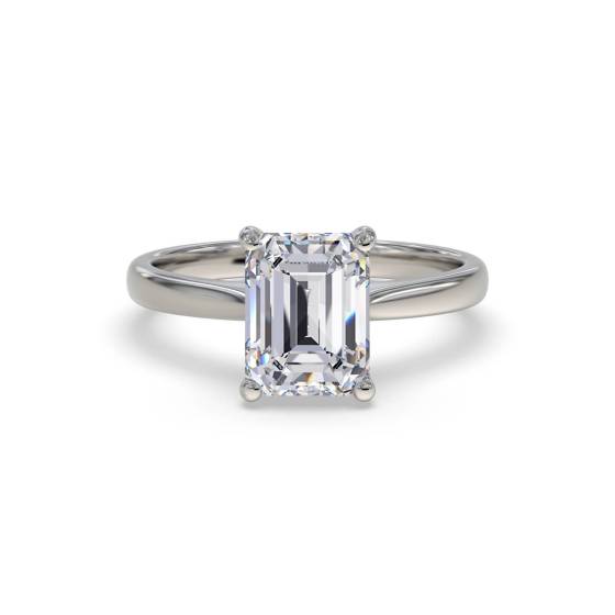 1.02ct VS1/D Emerald cut Lab Grown Diamond Solitaire Ring