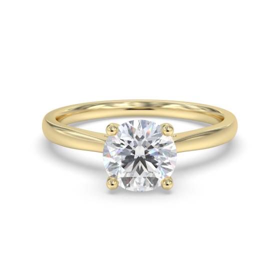 2.33ct VVS2/D Round cut Lab Grown Diamond Solitaire Ring