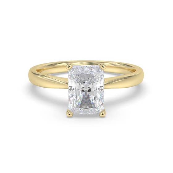 0.30ct VVS2/F Radiant Cut Labgrown Solitaire Ring