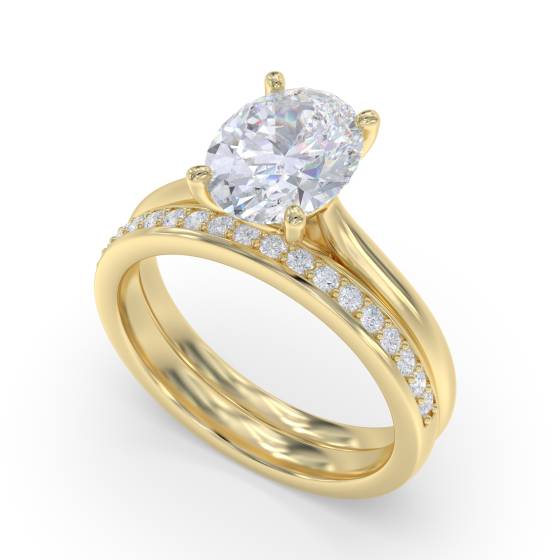 Oval Diamond Engagement Ring