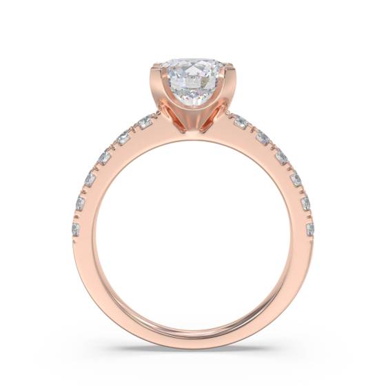 Shoulder Set Diamond Engagement Ring
