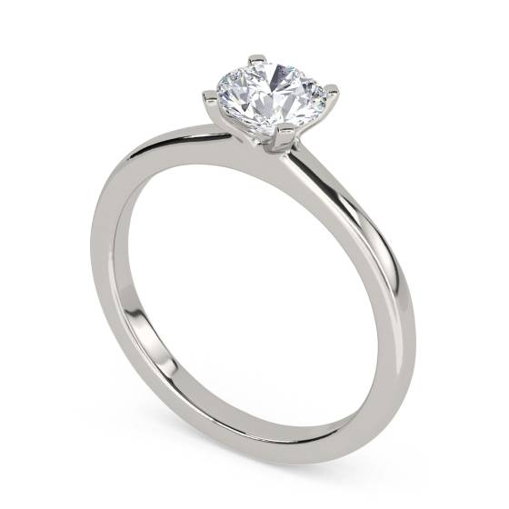 Lab Grown 0.90ct VS1/E Round Diamond Solitaire Ring