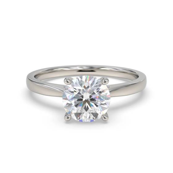2.05ct VVS2/E Round Cut Labgrown Solitaire Ring