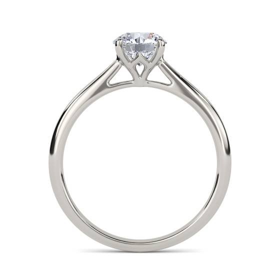 Lab Grown 0.90ct VS1/D Round Diamond Solitaire Ring