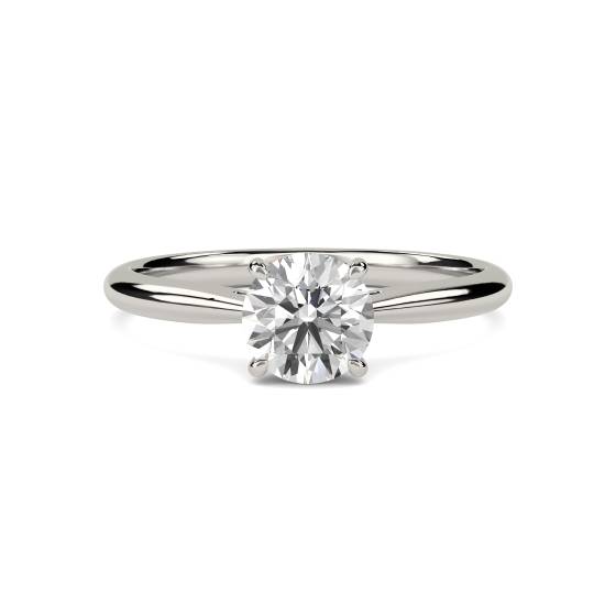 1.00ct VVS2/D Round Diamond Solitaire Ring