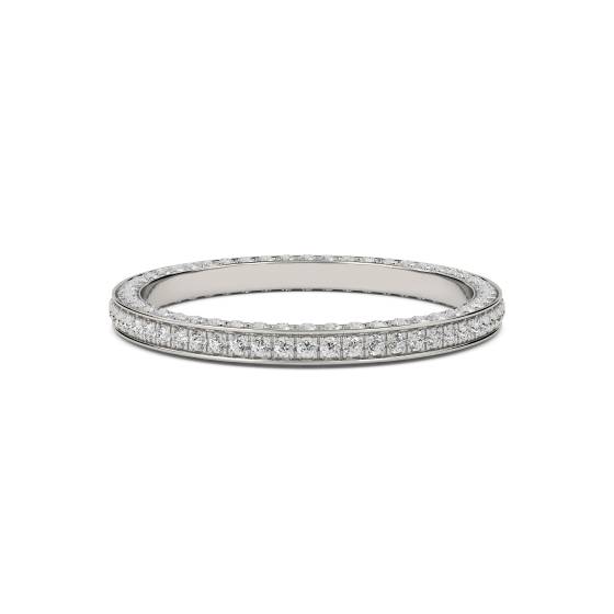 0.55ct VS/E-F Round Natural Diamond Eternity Ring