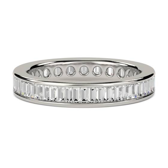 1.03ct VS/E-F Baguette Natural Diamond Full Eternity Ring