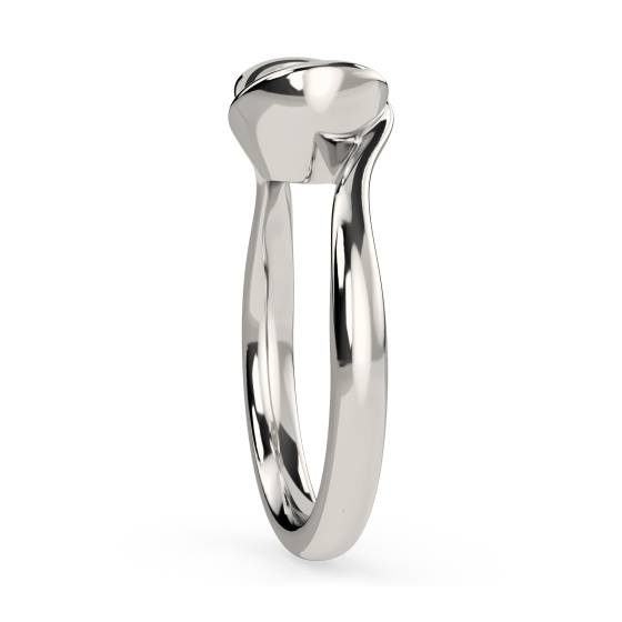 Round Diamond Bezel Set Engagement Ring