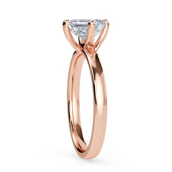 Asscher Diamond Engagement Ring