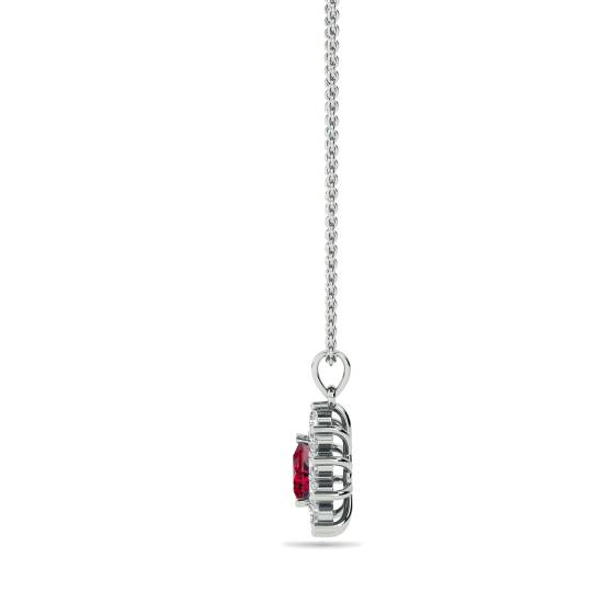 Ruby and Diamond Pendant