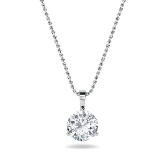 0.30ct VS1/F Round Cut Labgrown Solitaire Pendant
