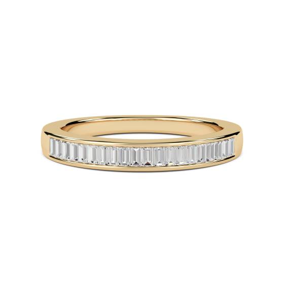 0.35ct VS/E-F Baguette Natural Diamond Eternity Ring