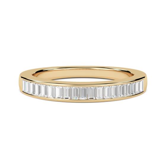 0.52ct VS/E-F Baguette Natural Diamond Eternity Ring