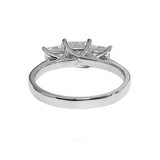 Graduated Princess Diamond Trilogy Ring