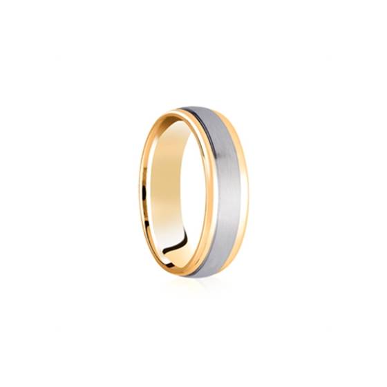 5mm Two Tone Wedding Ring