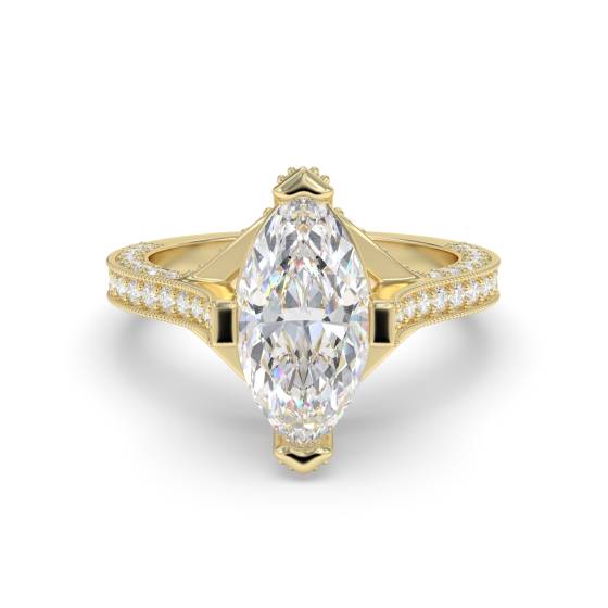 Marquise Diamond Designer Vintage Ring