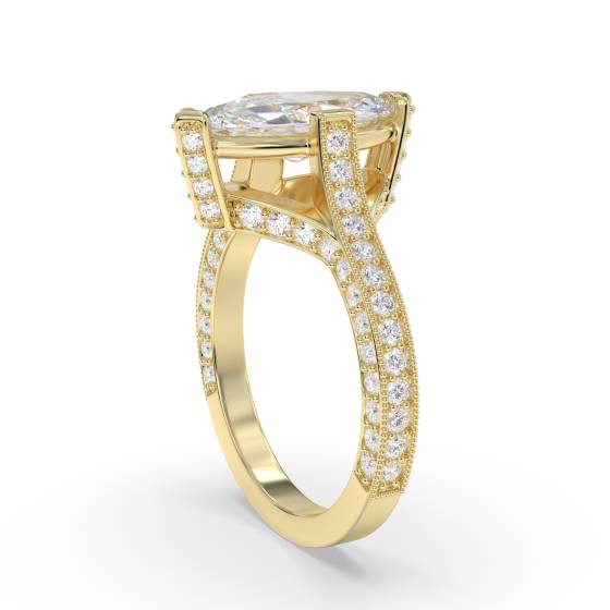 Marquise Diamond Designer Vintage Ring