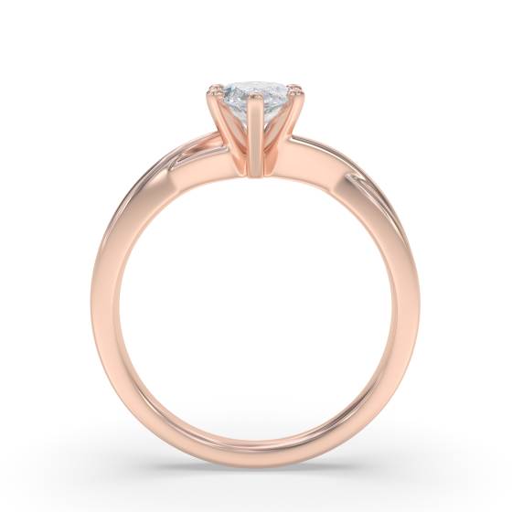 Infinity Twist Marquise Diamond Engagement Ring