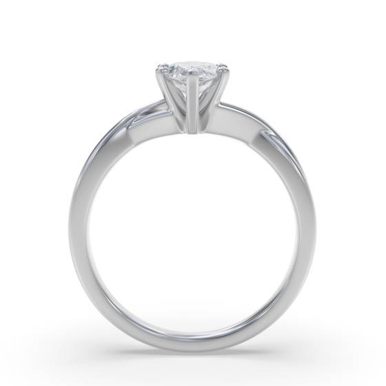 Infinity Twist Marquise Diamond Engagement Ring