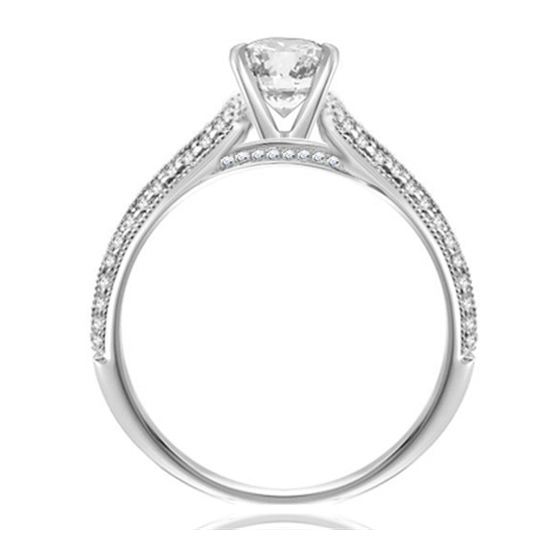 Classic Round Diamond Vintage Ring