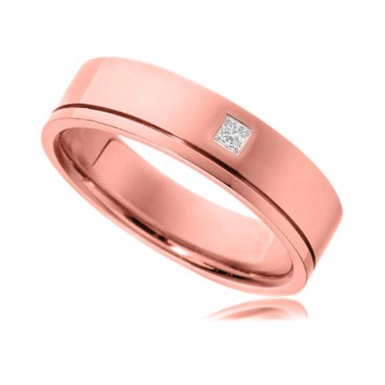 5mm Princess Diamond Wedding Ring