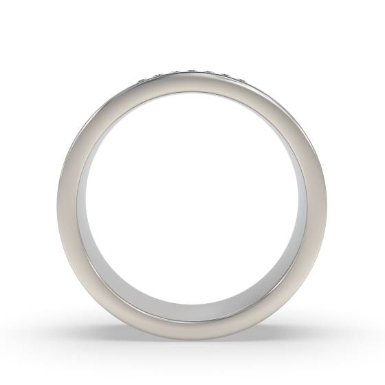 7mm Round Diamond Wedding Ring