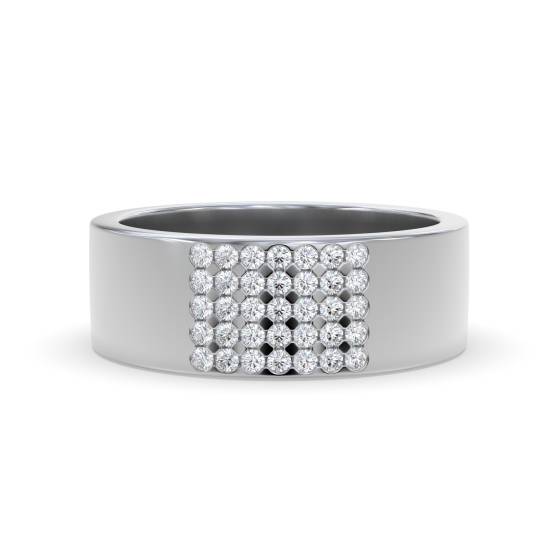 7mm Round Diamond Wedding Ring