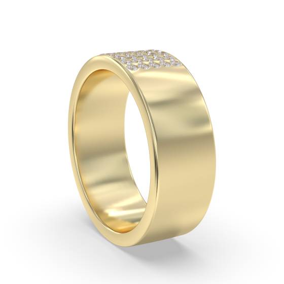 7mm Round Diamond Wedding Ring