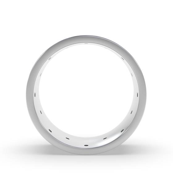 10mm Round Diamond Wedding Ring