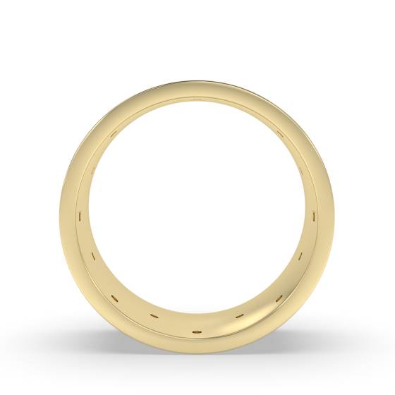 10mm Round Diamond Wedding Ring