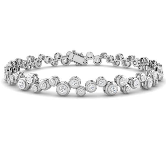Round Cut Diamond Set Bracelet