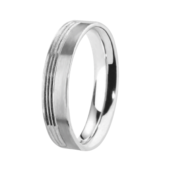 5mm Court Shape With Three Off Centre Grooves