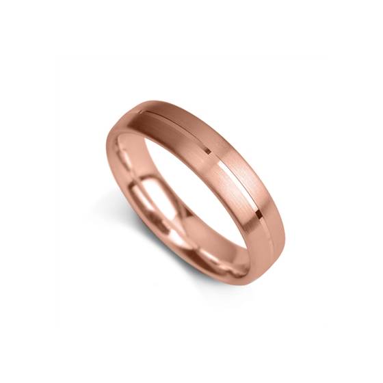 6mm Court Shape Satin Finish With A Bright Cut Channel