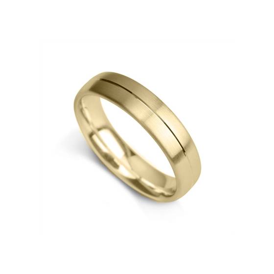 6mm Court Shape Satin Finish With A Central Groove